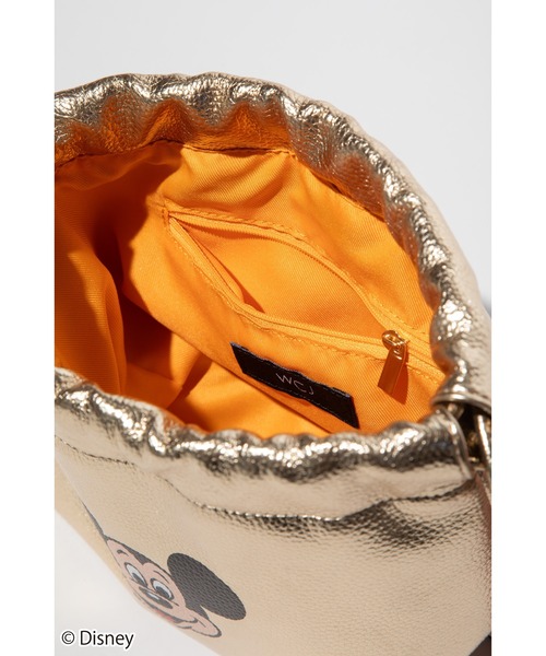 WCJ DRAWSTRING BAG ミッキー ショルダーバッグ Disney / DRAWSTRING BAG(ミッキー)【WCJ-QU-115BRN01】