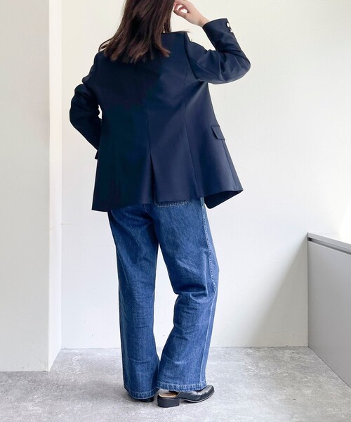 fredy emue（フレディエミュ）の「デニムイージーベイカーパンツ（デニムパンツ・レディース・ネイビー/ブルー・36/38）」の18枚目の写真