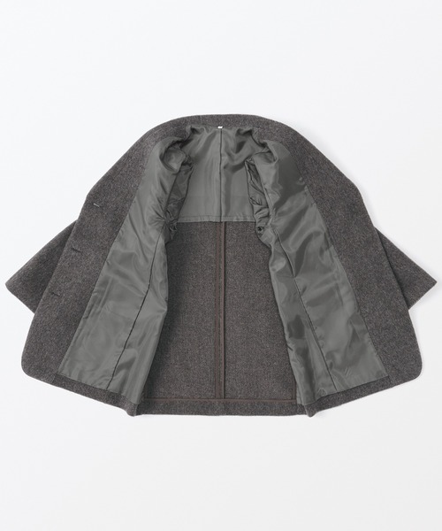 無印良品（ムジルシリョウヒン）の「婦人　再生ウール混ジャケットコート（モカブラウン）（ダウンジャケット/コート・レディース・ブラウン系・XL/L/M/S）」の7枚目の写真