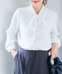 CROSS FUNCTION | 《洗える》正解 リボンボウタイブラウス【CF/クロスファンクション】(シャツ/ブラウス)