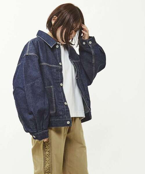 KURO(クロ)の「【KURO】DENIM JACKET INDIGO(デニムジャケット・レディース・インディゴブルー・MEDIUM/SMALL)」の9枚目の写真