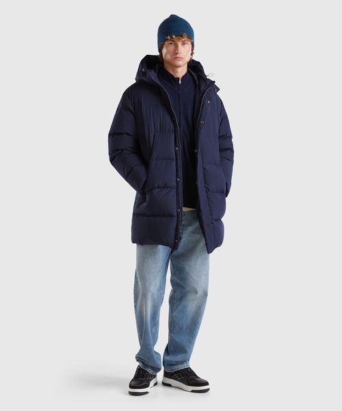 Y-4　●ベネトン！ジップ ダウンコート● ユナイテッド カラーズ オブ ベネトン UNITED COLORS OF BENETTON