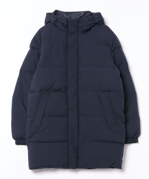 BENETTON (UNITED COLORS OF BENETTON)(ベネトンユナイテッドカラーズオブベネトン)の「【GREEN B】ナイロンフード付き無地ダウンコート(ダウンジャケット/コート・メンズ・ネイビー・MEDIUM/SMALL)」の7枚目の写真