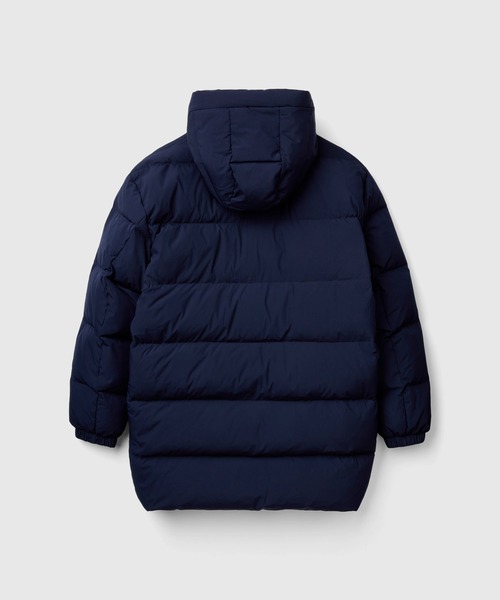 BENETTON (UNITED COLORS OF BENETTON)(ベネトンユナイテッドカラーズオブベネトン)の「【GREEN B】ナイロンフード付き無地ダウンコート(ダウンジャケット/コート・メンズ・ネイビー・MEDIUM/SMALL)」の6枚目の写真