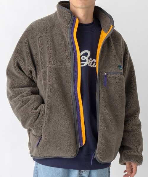 L.L.Bean(エルエルビーン)の「【JAPAN EDITION】トップシャム・ボア・フリース・ジャケット(その他アウター・メンズ・ブラウン/タン/グレー系/ブラック・MEDIUM/LARGE)」の2枚目の写真