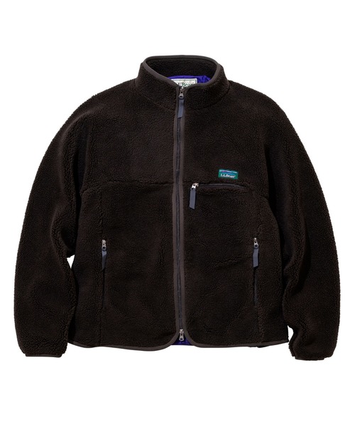 L.L.Bean(エルエルビーン)の「【JAPAN EDITION】トップシャム・ボア・フリース・ジャケット(その他アウター・メンズ・ブラウン/タン/グレー系/ブラック・MEDIUM/LARGE)」の3枚目の写真