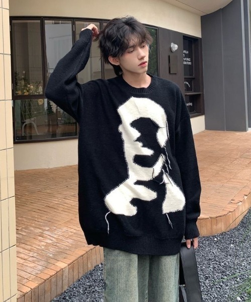 Eusselunoフード付きグレーセーター Eusselunoフード付きグレーセーター Eusselunoフード付きグレー