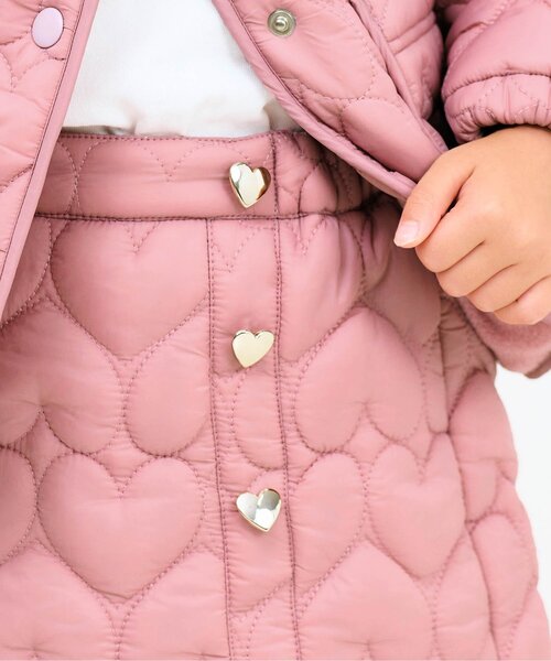 apres les cours(アプレレクール)の「【セットアップ可】ハート柄キルトスカート(スカート・キッズ・ピンク/ブラウン/アイボリー・100/120/110/80/90/140/130)」の19枚目の写真