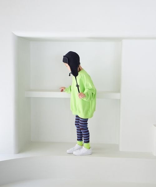 LOWRYS FARM（ローリーズファーム）の「ニットイヤーＣＡＰ　147616（ニットキャップ/ビーニー・キッズ・レッド/アイボリー/ネイビー・FREE）」の5枚目の写真