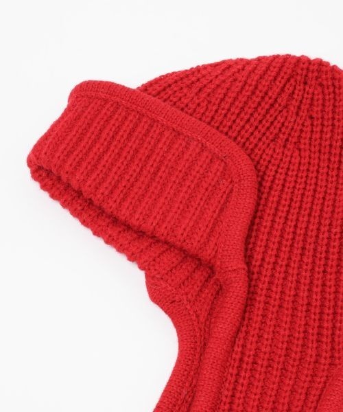 LOWRYS FARM（ローリーズファーム）の「ニットイヤーＣＡＰ　147616（ニットキャップ/ビーニー・キッズ・レッド/アイボリー/ネイビー・FREE）」の9枚目の写真