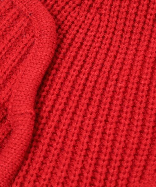 LOWRYS FARM（ローリーズファーム）の「ニットイヤーＣＡＰ　147616（ニットキャップ/ビーニー・キッズ・レッド/アイボリー/ネイビー・FREE）」の12枚目の写真