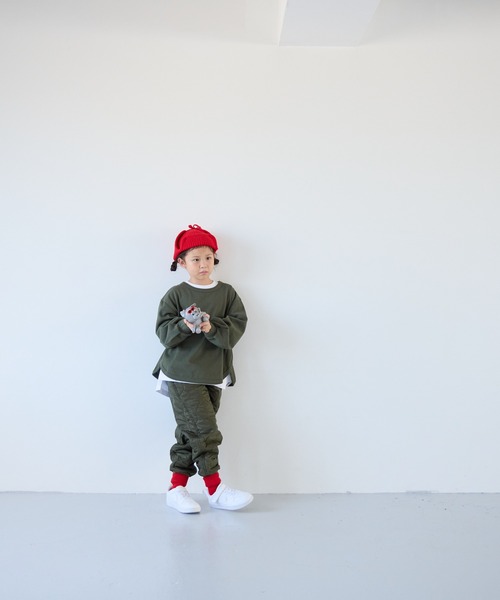 LOWRYS FARM（ローリーズファーム）の「ニットイヤーＣＡＰ　147616（ニットキャップ/ビーニー・キッズ・レッド/アイボリー/ネイビー・FREE）」の17枚目の写真