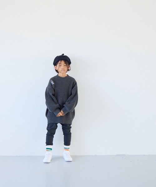 LOWRYS FARM（ローリーズファーム）の「ニットイヤーＣＡＰ　147616（ニットキャップ/ビーニー・キッズ・レッド/アイボリー/ネイビー・FREE）」の14枚目の写真