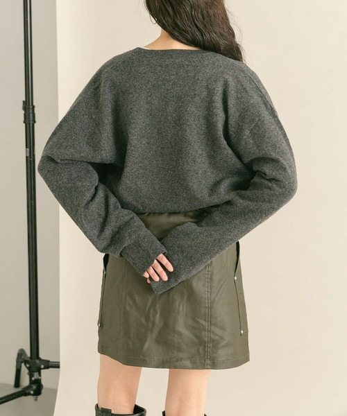 KBF（ケイビーエフ）の「コーティングミニスカート（スカート・レディース・ブラック/カーキ・ONE）」の12枚目の写真