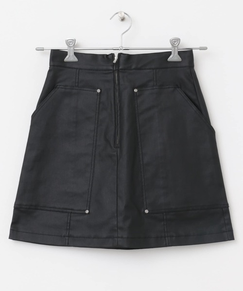 KBF（ケイビーエフ）の「コーティングミニスカート（スカート・レディース・ブラック/カーキ・ONE）」の16枚目の写真