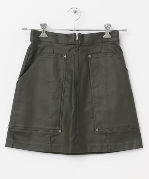 KBF（ケイビーエフ）の「コーティングミニスカート（スカート・レディース・ブラック/カーキ・ONE）」の17枚目の写真