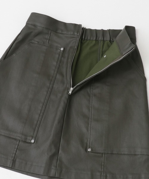 KBF（ケイビーエフ）の「コーティングミニスカート（スカート・レディース・ブラック/カーキ・ONE）」の18枚目の写真
