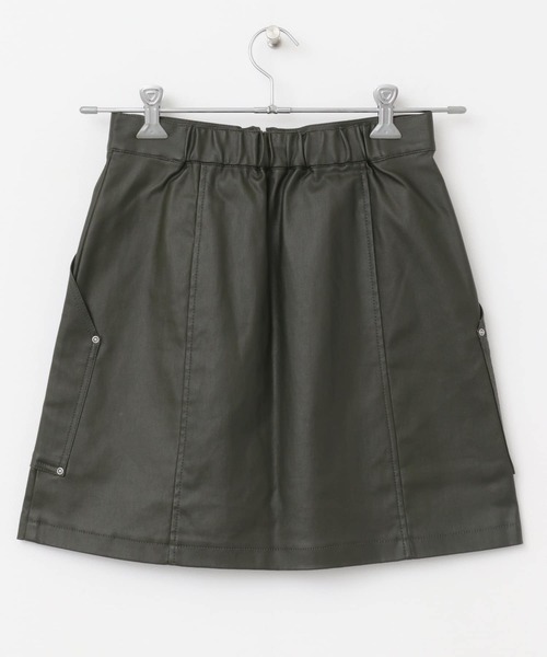 KBF（ケイビーエフ）の「コーティングミニスカート（スカート・レディース・ブラック/カーキ・ONE）」の19枚目の写真