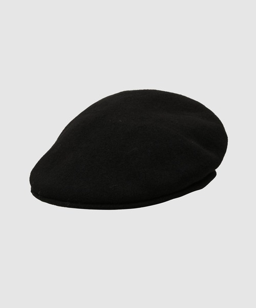 MARINE SERRE(マリーン・セル)の「MOON LOGO FELTED WOOL BERET(ハンチング/ベレー帽・レディース・ブラック・M)」の1枚目の写真