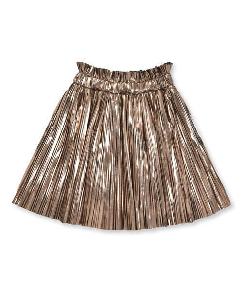 【セール】メタリックプリーツスカート(110~150cm)（スカート）｜BeBe（ベベ） 8,800円