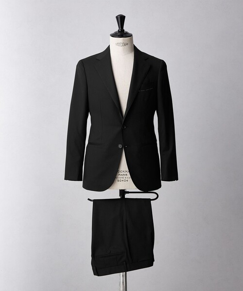 タスマニア ウール ギャバジン シングル3ボタン スーツ S‐MODEL