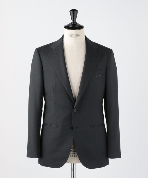 タスマニア ウール ギャバジン シングル3ボタン スーツ S‐MODEL