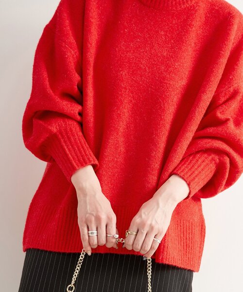 B.C STOCK(ベーセーストック)の「《追加4》FOXMIXクルーネックプルオーバー(ニット/セーター・レディース・ブルー/ピンク/レッド/ベージュ/チャコールグレー・FREE)」の6枚目の写真