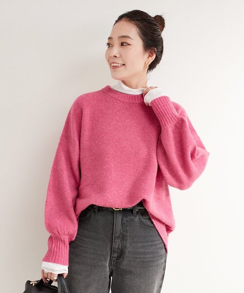 B.C STOCK(ベーセーストック)の「《追加4》FOXMIXクルーネックプルオーバー(ニット/セーター・レディース・ブルー/ピンク/レッド/ベージュ/チャコールグレー・FREE)」の10枚目の写真