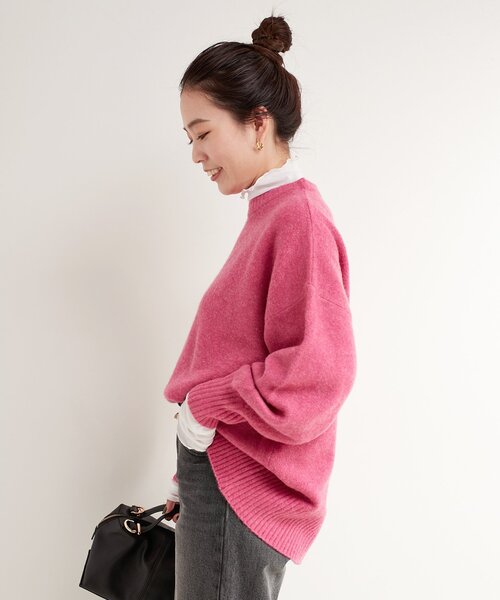 B.C STOCK(ベーセーストック)の「《追加4》FOXMIXクルーネックプルオーバー(ニット/セーター・レディース・ブルー/ピンク/レッド/ベージュ/チャコールグレー・FREE)」の11枚目の写真
