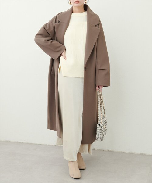 natural couture(ナチュラルクチュール)の「畦編み肩開きニット(ニット/セーター・レディース・レッド系その他/オフホワイト/グレイッシュベージュ/ブラック・FREE)」の10枚目の写真