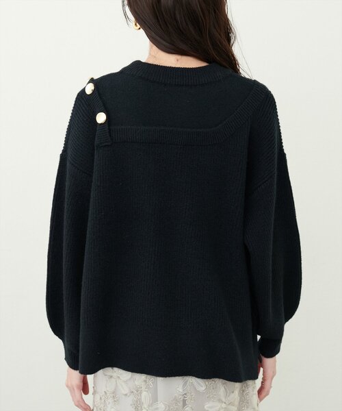 セール】畦編み肩開きニット（ニット/セーター）｜natural couture