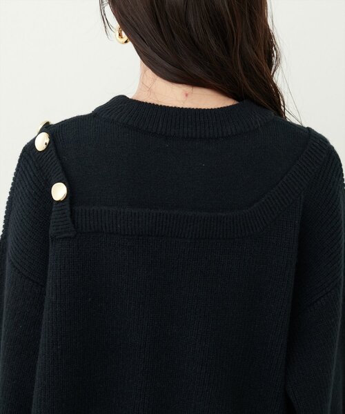 natural couture(ナチュラルクチュール)の「畦編み肩開きニット(ニット/セーター・レディース・レッド系その他/オフホワイト/グレイッシュベージュ/ブラック・FREE)」の20枚目の写真
