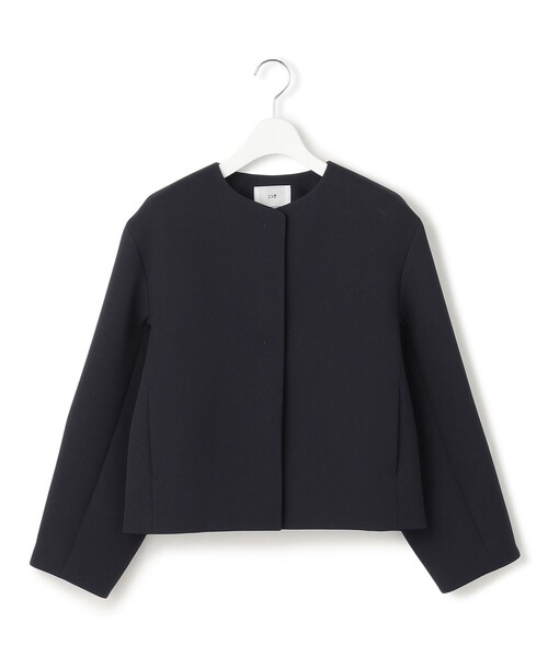 23区（ニジュウサンク）の「【VERYコラボ】ストレッチトリプルクロス ノーカラージャケット（ノーカラージャケット・レディース・ネイビー系/ベージュ系・38/40）」の6枚目の写真
