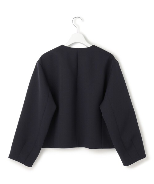 23区（ニジュウサンク）の「【VERYコラボ】ストレッチトリプルクロス ノーカラージャケット（ノーカラージャケット・レディース・ネイビー系/ベージュ系・38/40）」の7枚目の写真