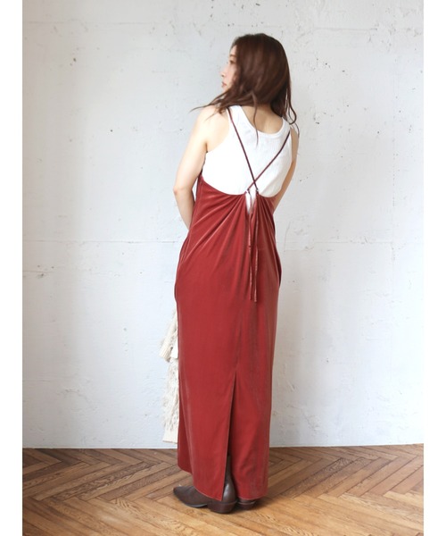 Ungrid（アングリッド）の「ベロアキャミワンピース（ワンピース・レディース・レッド/ヘザーグレー/ブラック・FREE）」の21枚目の写真