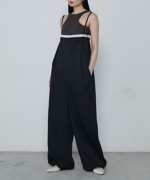 Edge-cut cup-padded amesri tank / エッジカットカップ付き