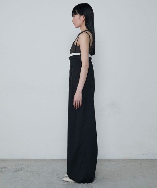 le ELMi（ルエルミ）の「Edge-cut cup-padded amesri tank / エッジカットカップ付きアメスリタンク（タンクトップ・レディース・アイボリー/ブラック/ブラウン・FREE）」の18枚目の写真