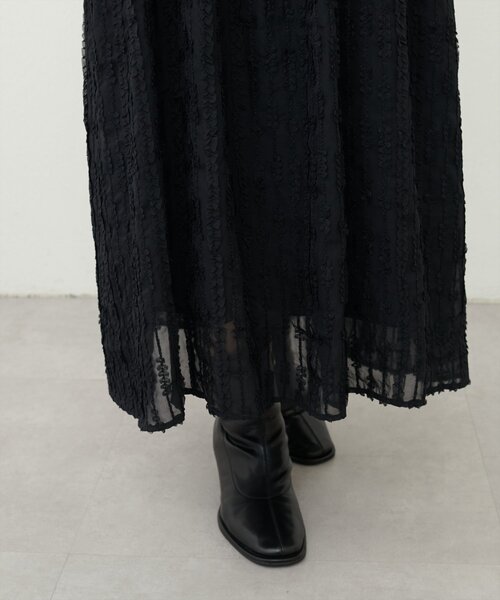 natural couture(ナチュラルクチュール)の「【WEB限定】シアージャガードキャミワンピース(ワンピース・レディース・ブラック/オフホワイト・FREE)」の20枚目の写真