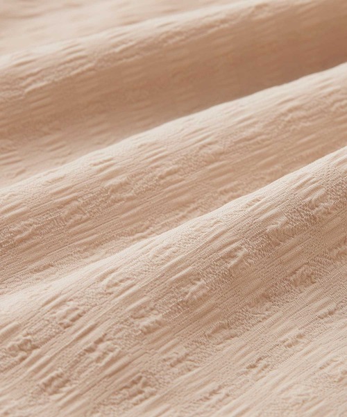 GeeRA（ジーラ）の「春のおでかけに♪前後2WAYリボンペプラムジャガードチュニックブラウス（シャツ/ブラウス・レディース・ブラック/ベージュ/オフホワイト/ブルー・LARGE/X-LARGE/MEDIUM）」の18枚目の写真