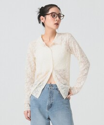 Ray BEAMS | プリーツ レース シャツ(シャツ/ブラウス)