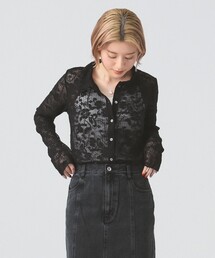 Ray BEAMS | プリーツ レース シャツ(シャツ/ブラウス)