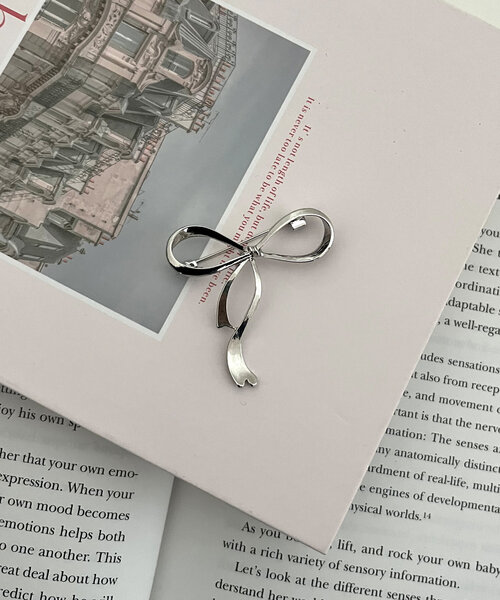 prose verse（プロズヴェール）の「リボンブローチ（ブローチ/コサージュ・レディース・ゴールド/シルバー・FREE）」の3枚目の写真