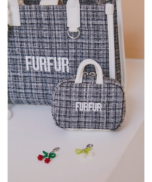 FURFUR（ファーファー）の「【限定カラー】ツイードトートミニチャーム