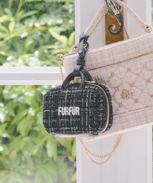 FURFUR（ファーファー）の「【限定カラー】ツイードトートミニチャーム