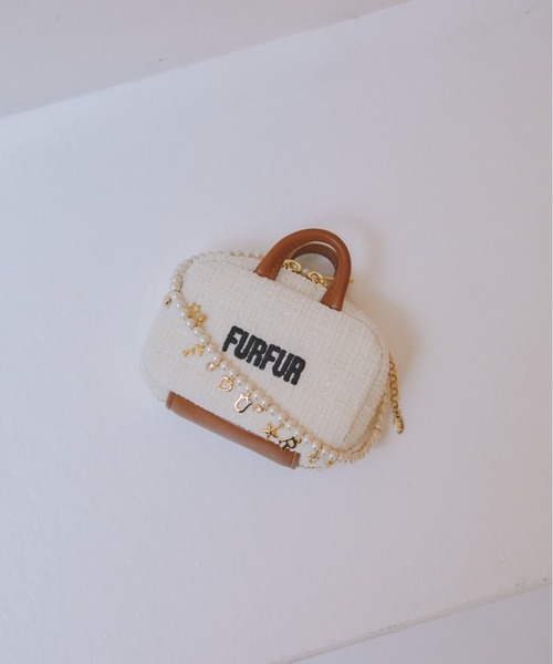 FURFUR（ファーファー）の「【限定カラー】ツイードトートミニチャーム
