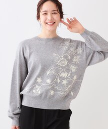 DRESKIP | 【S-LL】大人のエレガントな着こなしに ラメ刺繍ニット(ニット/セーター)