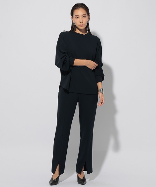 Elura(エルーラ)の「サマ見え2WAYトップス/249509(Tシャツ/カットソー・レディース・ブラック/オフホワイト/ネイビー・MEDIUM/LARGE)」の14枚目の写真