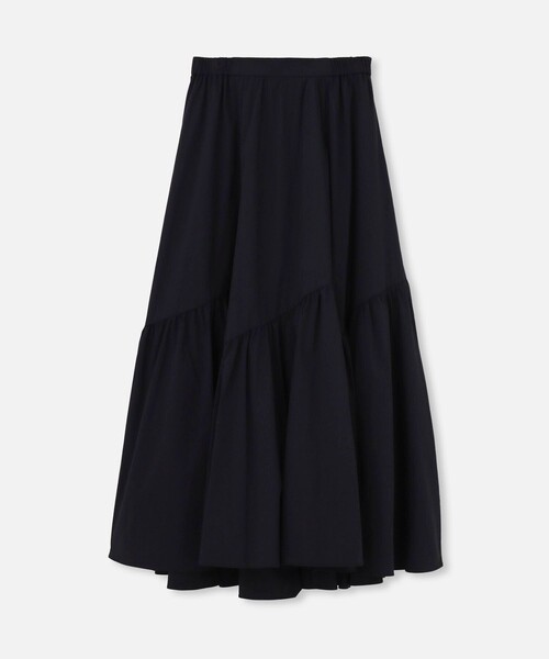 allureville（アルアバイル）の「◇バイヤス切替ギャザースカート（スカート・レディース・ブラック/ホワイト・2/1）」の6枚目の写真