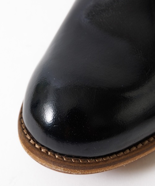 alfredoBANNISTER（アルフレッドバニスター）の「【WEB別注】プレーントゥ レザー スリッポン（スリッポン・メンズ・グレー/ネイビー/ブラウン/ブラック・39/40/41/42/43/44/45）」の6枚目の写真