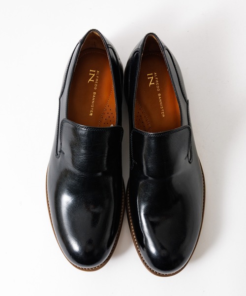 alfredoBANNISTER（アルフレッドバニスター）の「【WEB別注】プレーントゥ レザー スリッポン（スリッポン・メンズ・グレー/ネイビー/ブラウン/ブラック・39/40/41/42/43/44/45）」の7枚目の写真